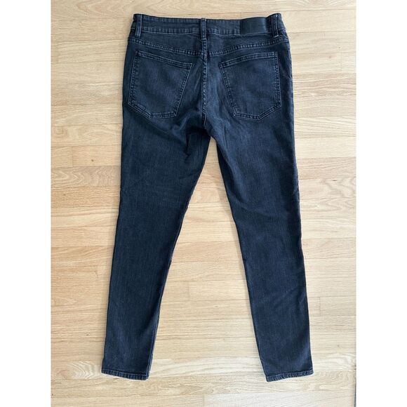 Original Use Black Moto Jeans Biker Style Skinny Denim Pants size 32 - Picture 2 of 6